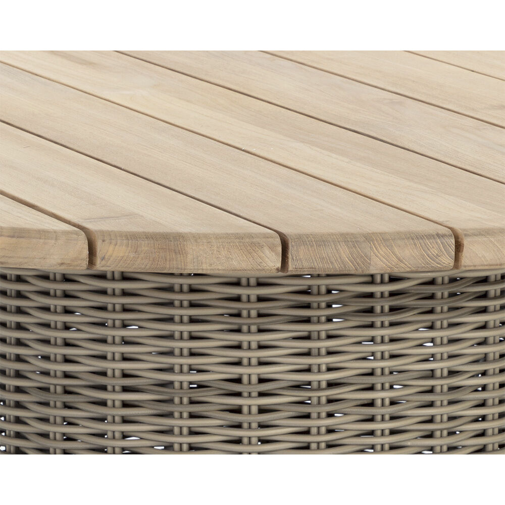 Riviera 60 X 30 inch Natural / Taupe Outdoor Dining Table